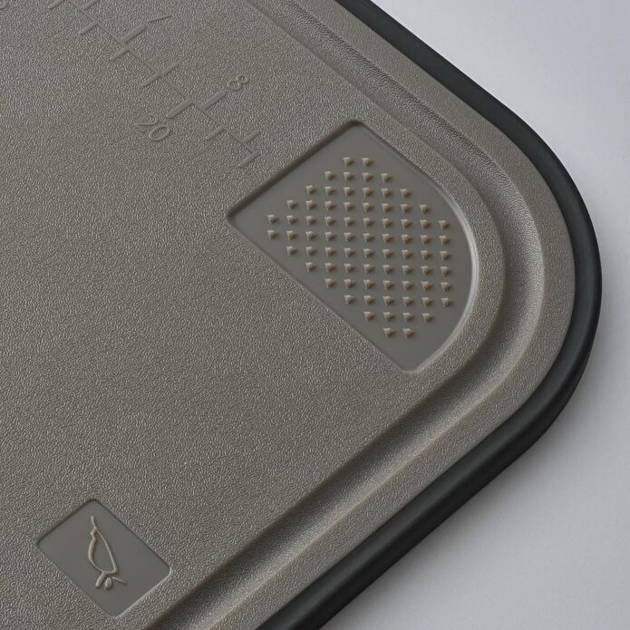 Jumbo Smart Grey Kesme Tahtası ve 2'li Bıçak Seti