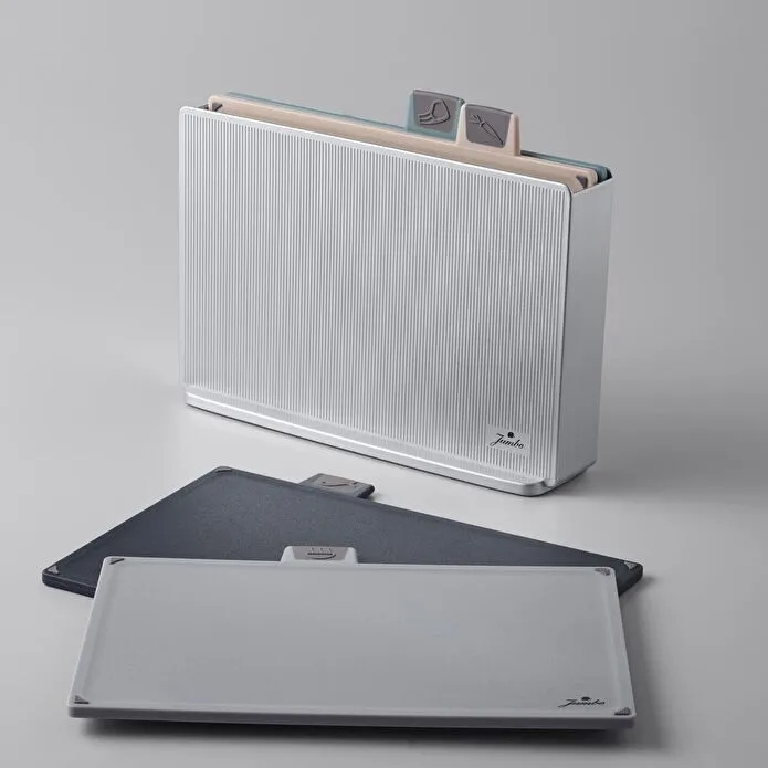 Jumbo Smart Grey Standlı 4'lü Kesme Tahtası Seti