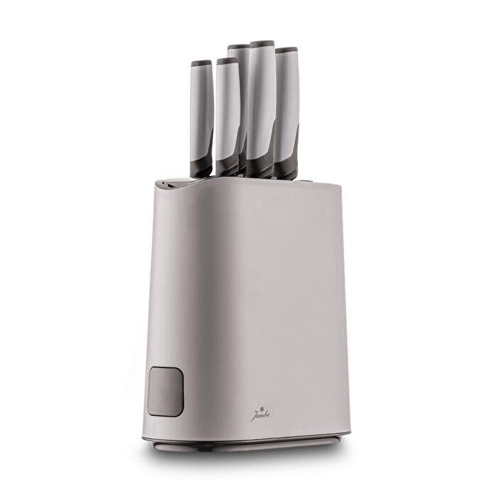 Jumbo Smart Grey Standlı 5'li Bıçak Seti