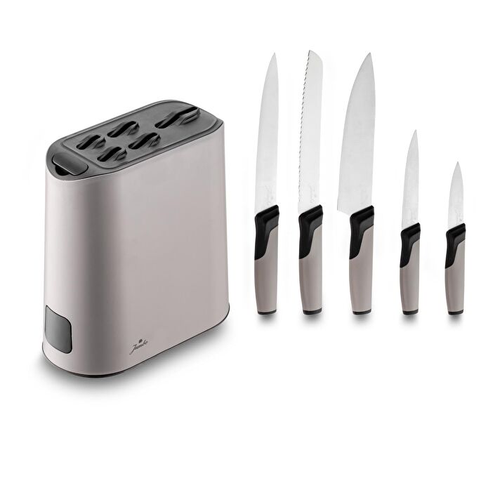 Jumbo Smart Grey Standlı 5'li Bıçak Seti