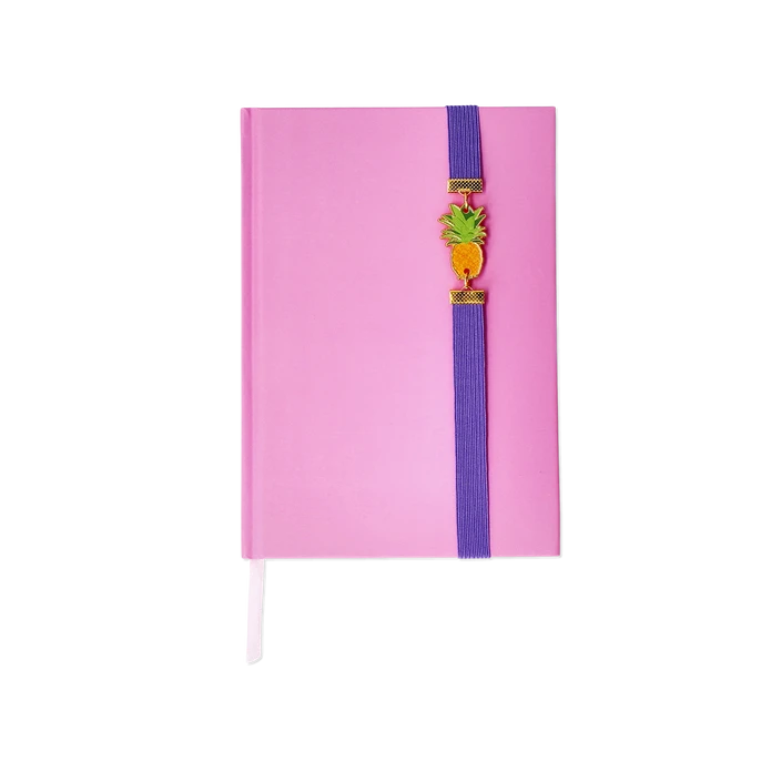 Flying Tiger Copenhagen Ananas Detaylı Pembe Defter