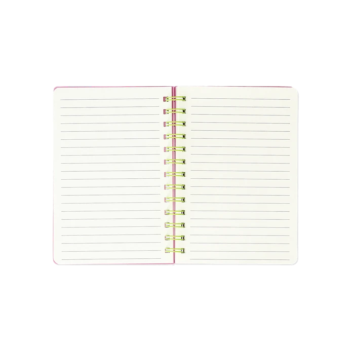 Flying Tiger Copenhagen Hesap Makineli Spiralli Pembe Defter