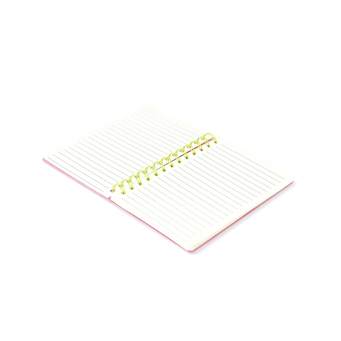 Flying Tiger Copenhagen Hesap Makineli Spiralli Pembe Defter