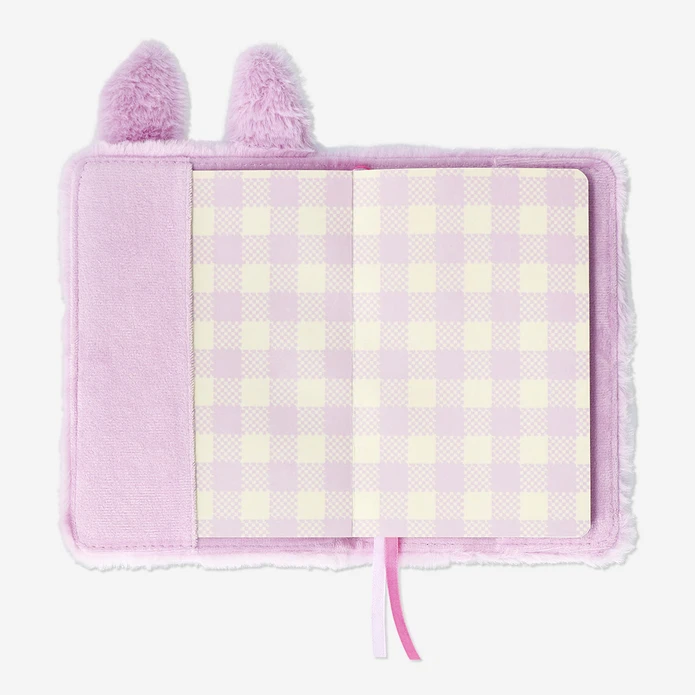 Flying Tiger Copenhagen Pembe Peluş Kedi Kaplamalı Defter