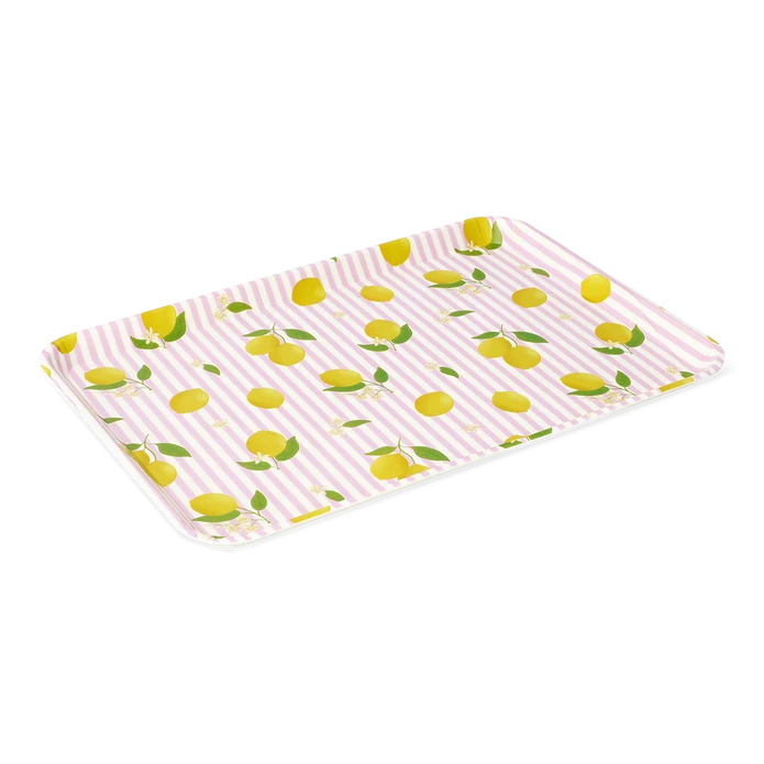 Flying Tiger Copenhagen Sarı Limon Desenli Küçük Tepsi