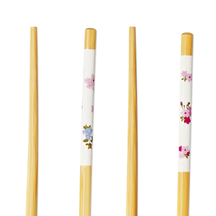 Flying Tiger Copenhagen 2'li Bahar Çiçekleri Desenli Bambu Chopstick