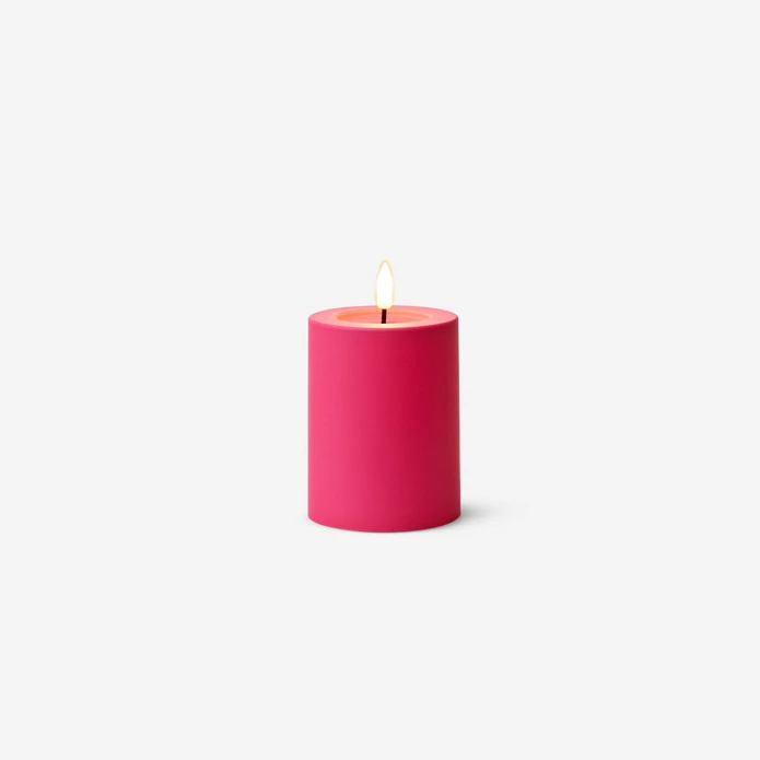 Flying Tiger Copenhagen Pembe LED Mum 10 cm x 7,5 cm