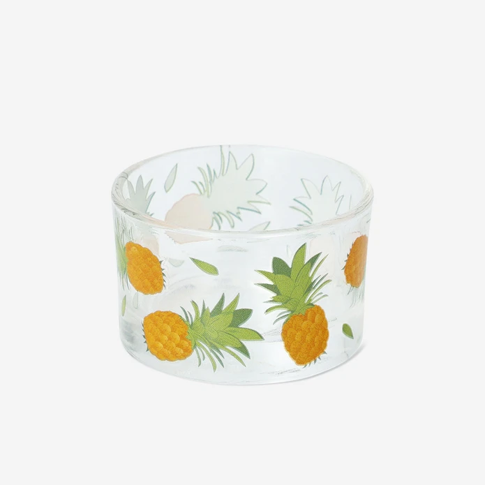 Flying Tiger Copenhagen Ananas Desenli Cam Tealight Mumluk