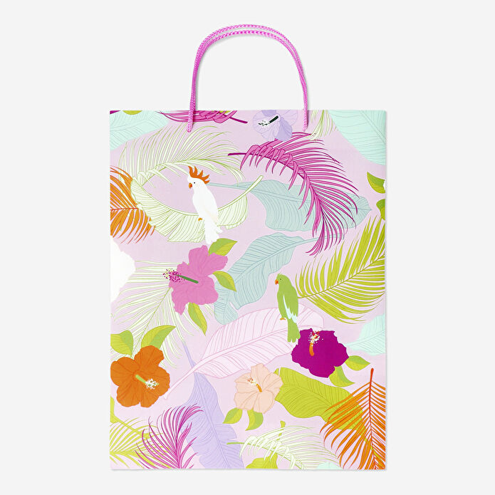 Flying Tiger Copenhagen Tropikal Yaprak Desenli Hediye Çantası