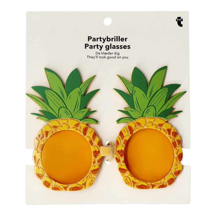 Flying Tiger Copenhagen Sarı Ananas Şeklinde Parti Gözlüğü