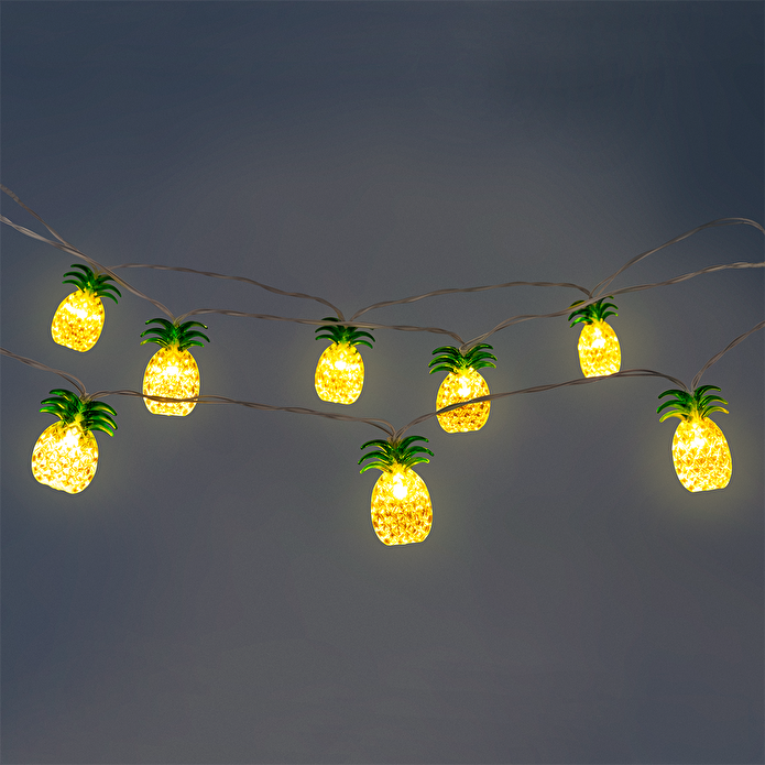 Flying Tiger Copenhagen Sarı Ananas Detaylı LED Işık Zinciri