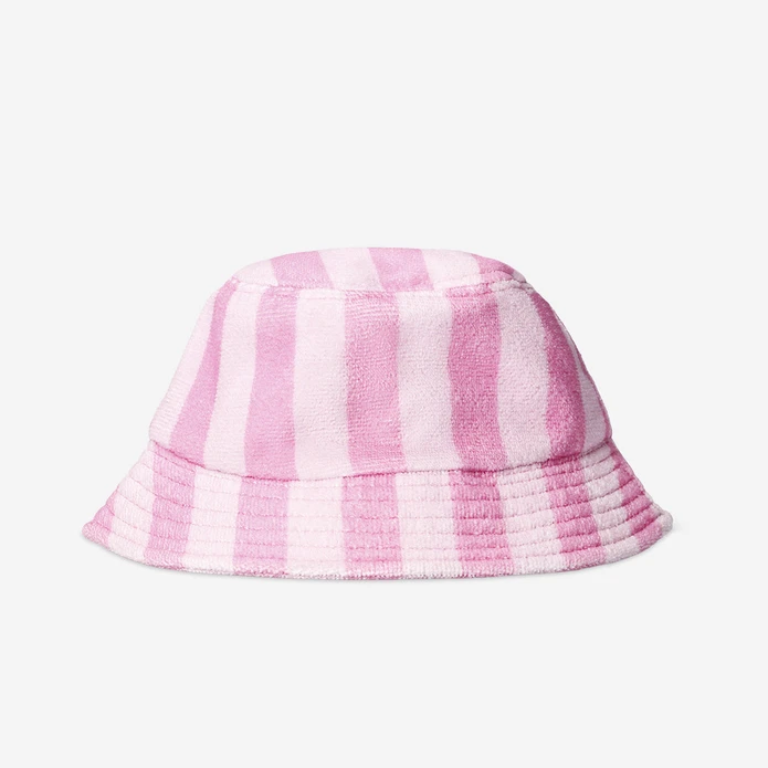 Flying Tiger Copenhagen Pembe Çizgili Bucket Şapka