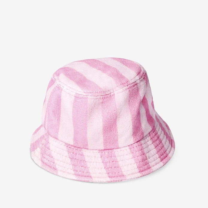 Flying Tiger Copenhagen Pembe Çizgili Bucket Şapka