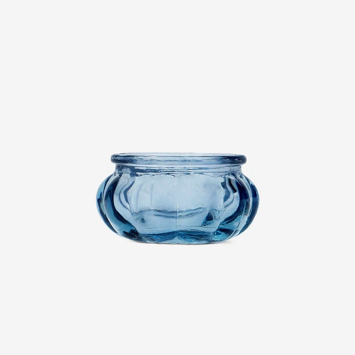 Flying Tiger Copenhagen Mavi Küçük Cam Tealight Mumluk
