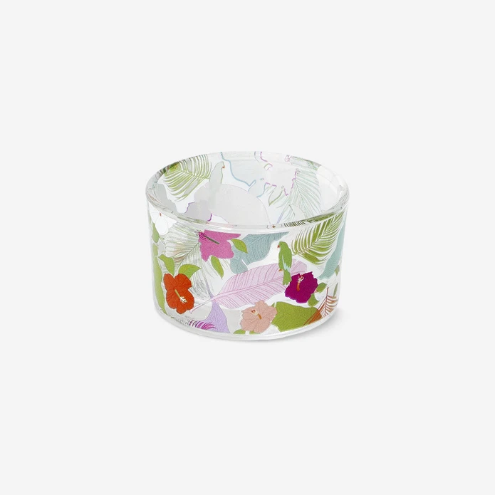 Flying Tiger Copenhagen Tropikal Desenli Cam Tealight Mumluk