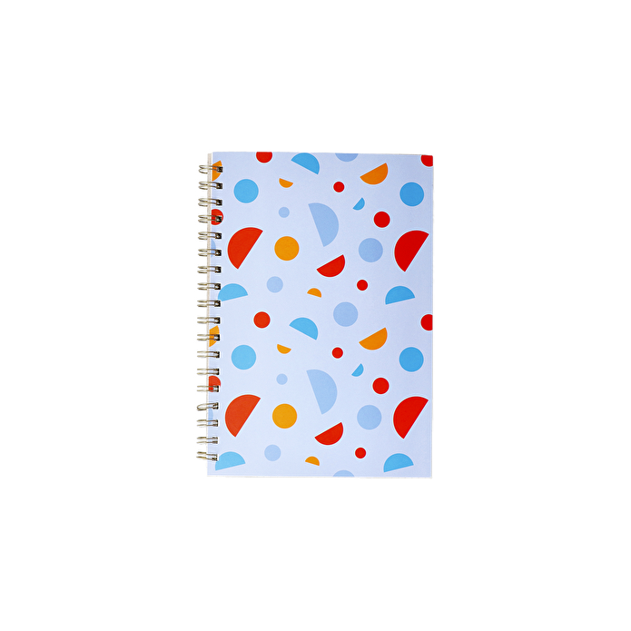 Flying Tiger Copenhagen Geometrik Desenli Spiralli Kareli B5 Defter