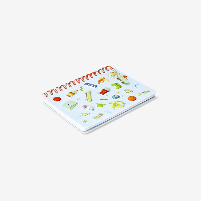 Flying Tiger Copenhagen Kabartma Desenli Mavi A5 Defter