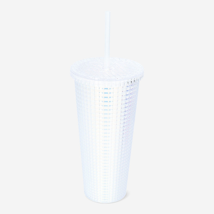 Flying Tiger Copenhagen Beyaz Pipetli Plastik Bardak