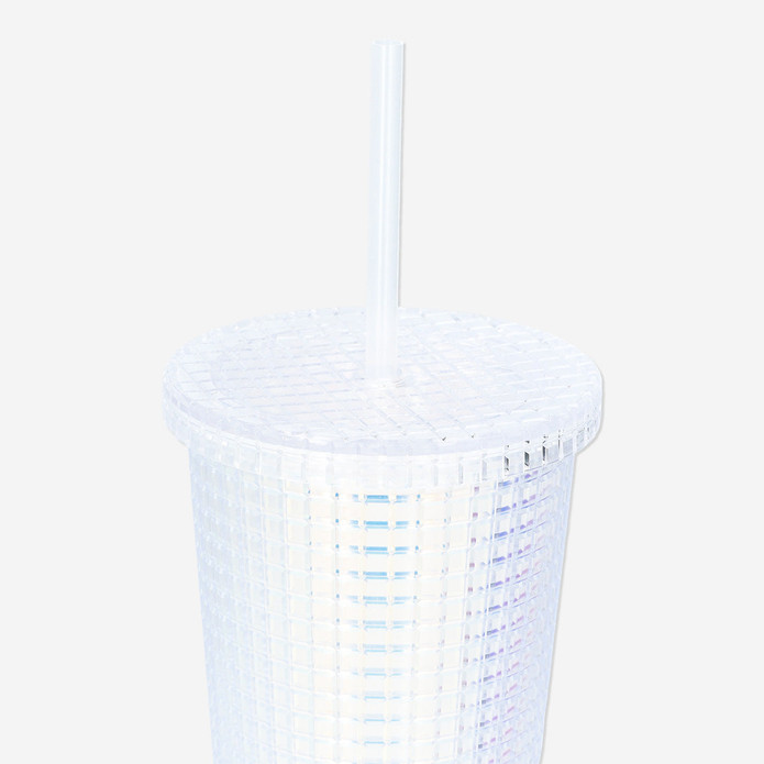 Flying Tiger Copenhagen Beyaz Pipetli Plastik Bardak
