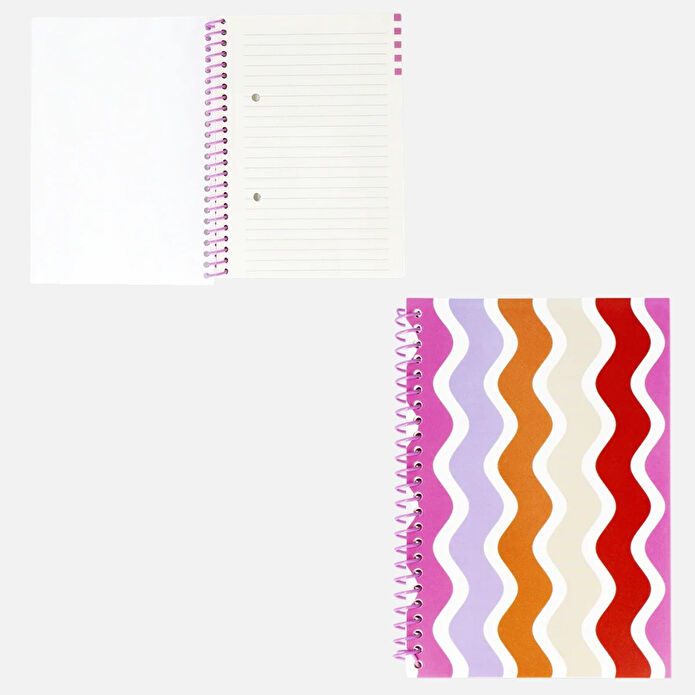 Flying Tiger Copenhagen Çok Renkli Plastik Kapaklı A5 Defter