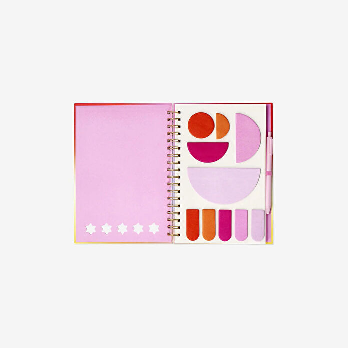 Flying Tiger Copenhagen Stickerlı Spiralli B5 Defter