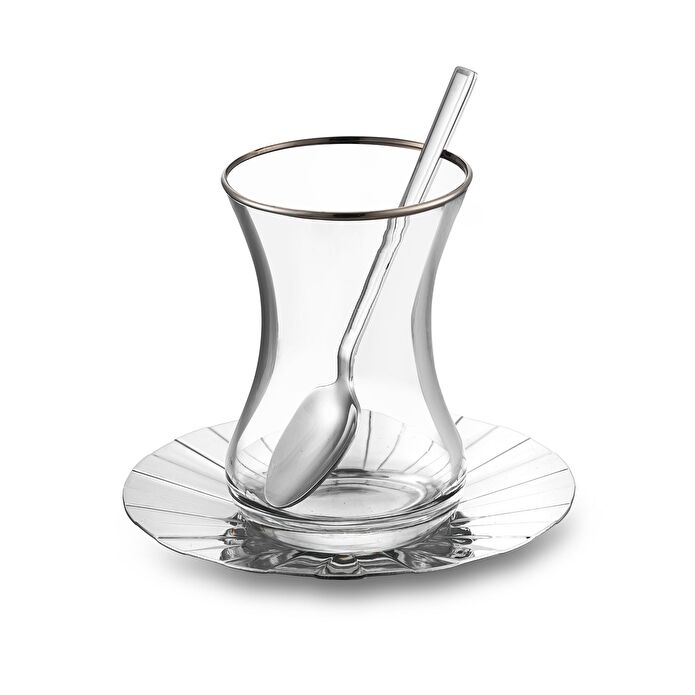 Jumbo Sedna 18 Parça Çelik Çay Seti