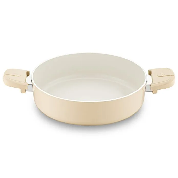 Jumbo Swiss Crystal Dark Cream 7 Parça İndüksiyon Tabanlı Tencere Seti