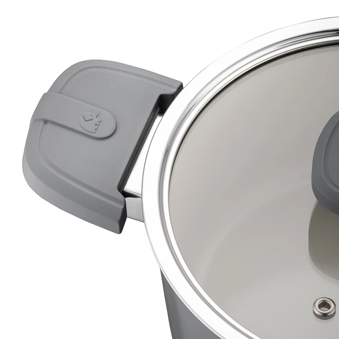 Jumbo Swiss Crystal Grey 7 Parça Tencere Seti