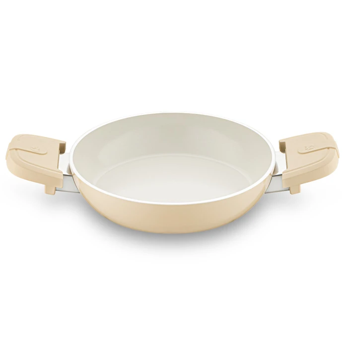 Jumbo Swiss Crystal Dark Cream İndüksiyon Tabanlı Sahan 20 cm