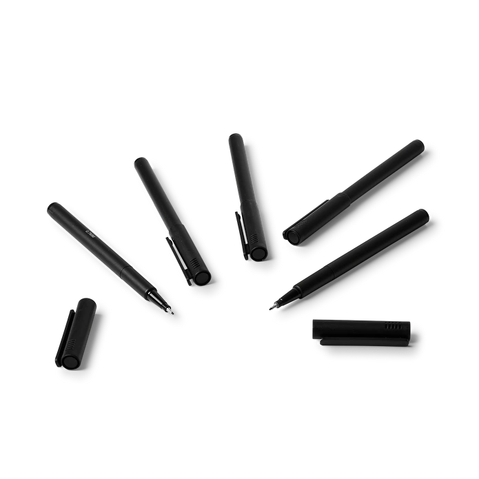 Flying Tiger Copenhagen 5'li Siyah Çizim Kalemi Seti