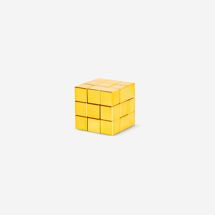 Flying Tiger Copenhagen Altın Rengi Mıknatıslı Rubik Küp