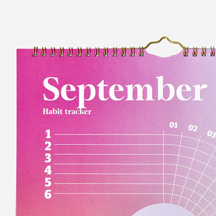 Flying Tiger Copenhagen Çok Renkli Alışkanlık Takipli 2026 Duvar Takvimi