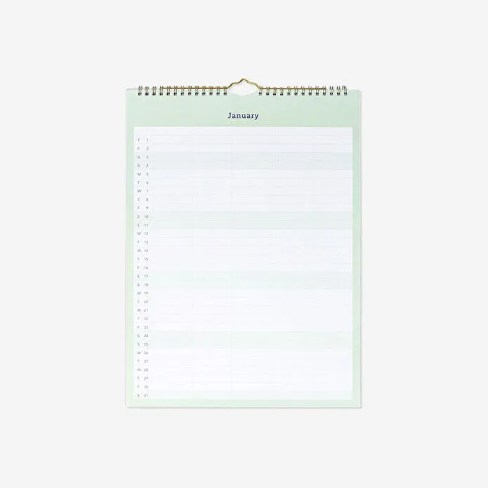 Flying Tiger Copenhagen Aile Planlayıcılı Mavi 2026 Duvar Takvimi