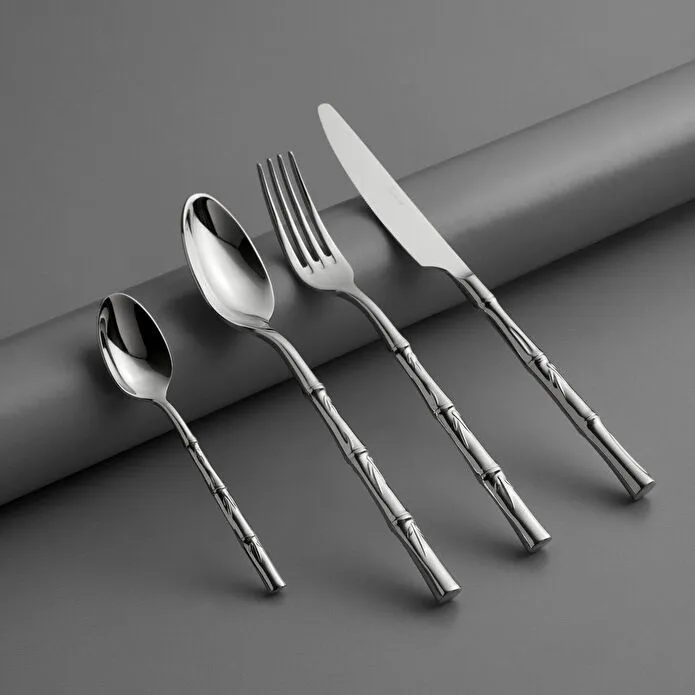 Jumbo 3405 24 Parça 6 Kişilik Tatlı Çatal Kaşık Bıçak Seti