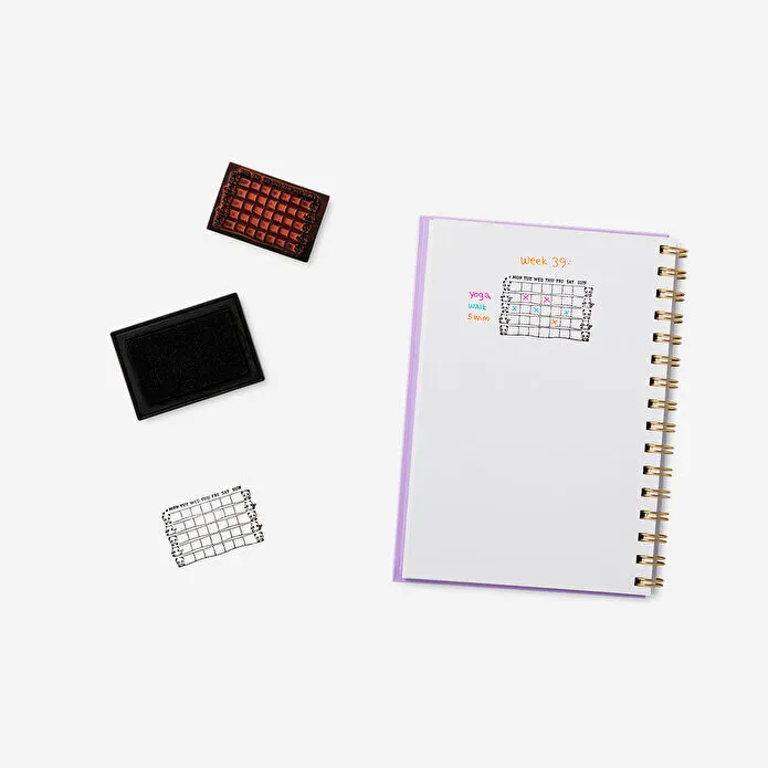 Flying Tiger Copenhagen Panda Desenli Haftalık Damga Seti