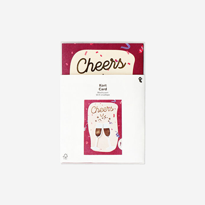 Flying Tiger Copenhagen Kadeh Desenli Tebrik Kartı