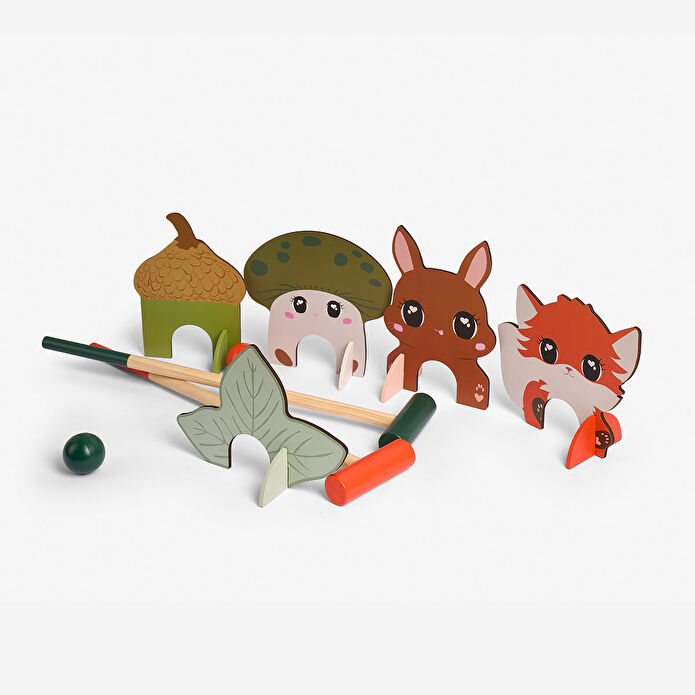 Flying Tiger Copenhagen Hayvan Şeklinde Ahşap Kriket Oyunu