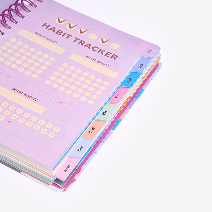 Flying Tiger Copenhagen Çiçek Desenli Ekim 2025-2026 Çalışma Ajandası