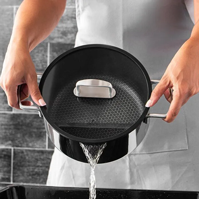 Jumbo Weston 3PLY 8 Parça İndüksiyon Tabanlı Paslanmaz Çelik Tencere Seti