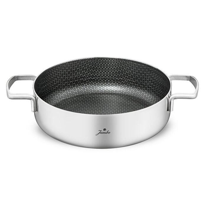 Jumbo Weston 3PLY 8 Parça İndüksiyon Tabanlı Paslanmaz Çelik Tencere Seti