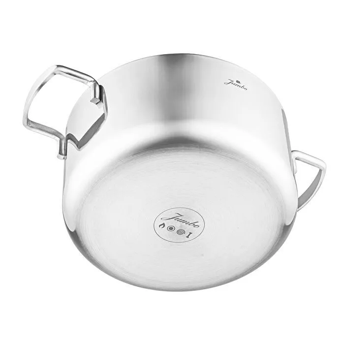 Jumbo Weston 3PLY 8 Parça İndüksiyon Tabanlı Paslanmaz Çelik Tencere Seti