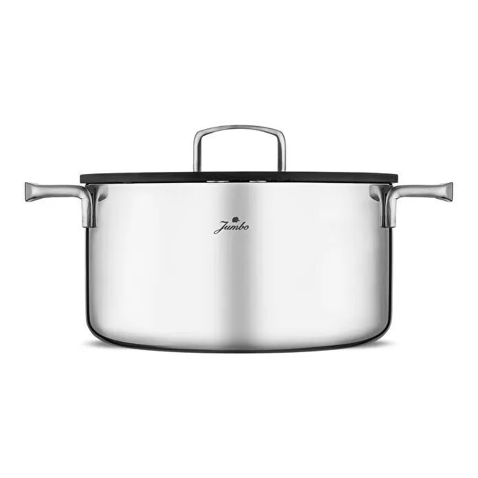 Jumbo Weston 3PLY 8 Parça İndüksiyon Tabanlı Paslanmaz Çelik Tencere Seti