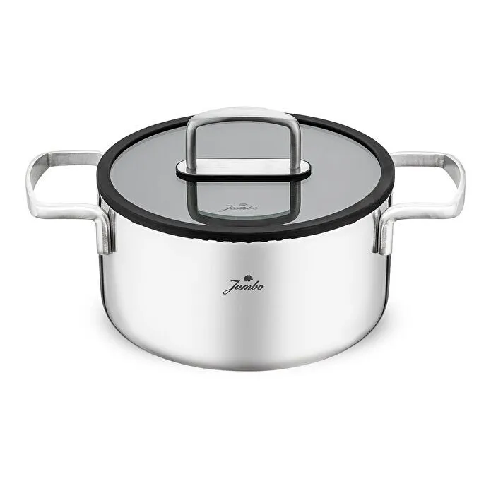 Jumbo Weston 3PLY 8 Parça İndüksiyon Tabanlı Paslanmaz Çelik Tencere Seti