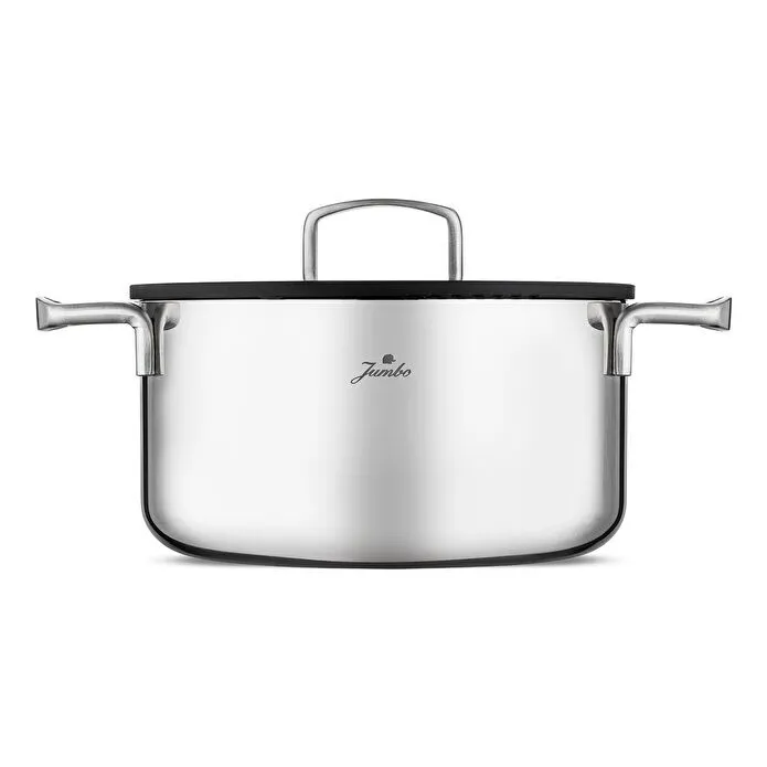 Jumbo Weston 3PLY 8 Parça İndüksiyon Tabanlı Paslanmaz Çelik Tencere Seti
