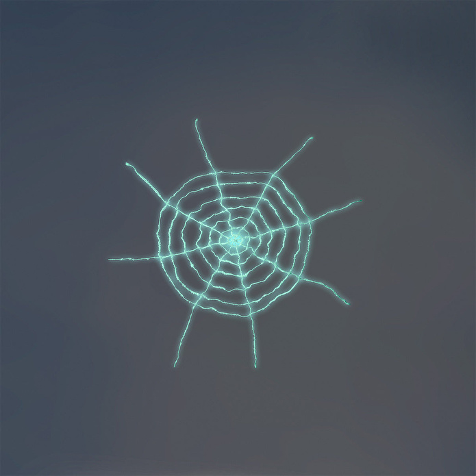 Flying Tiger Copenhagen Karanlıkta Parlayan Örümcek Ağı 170 cm