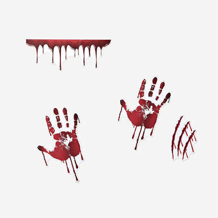 Flying Tiger Copenhagen El İzi Şeklinde 6'lı Pencere Stickerı