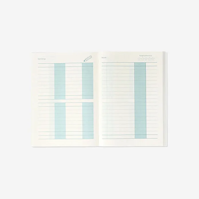 Flying Tiger Copenhagen Mavi A5 Bütçe Planlayıcı