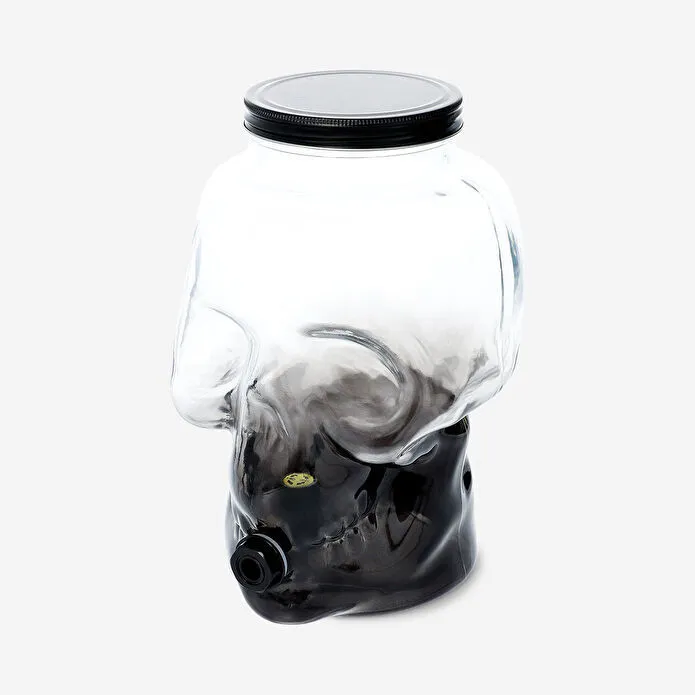 Flying Tiger Copenhagen Kafatası Şeklinde Siyah İçecek Kavanozu 3,4 L