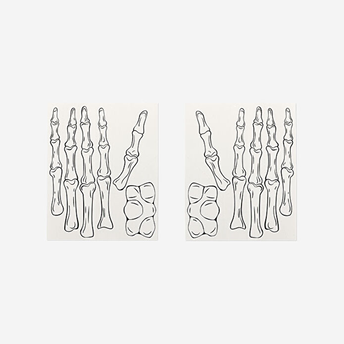 Flying Tiger Copenhagen İskelet Desenli 2'li Geçici Dövme