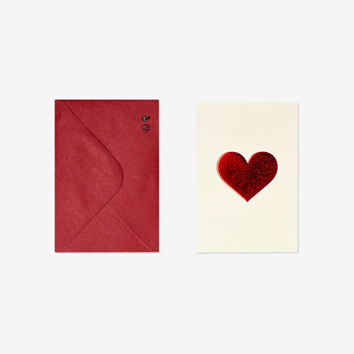 Flying Tiger Copenhagen Kalp Desenli 5'li Tebrik Kartı